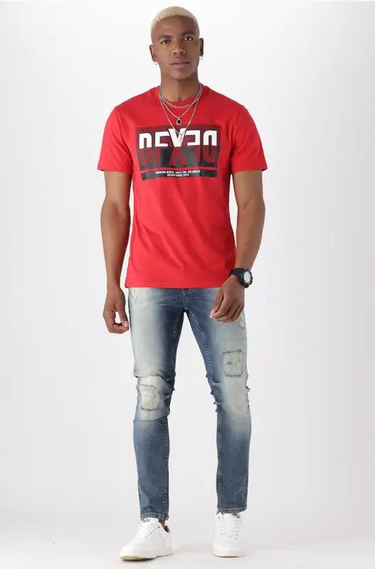 Normandy Tee _ 143417 _ Red sold by Dunns product image thumbnail 4