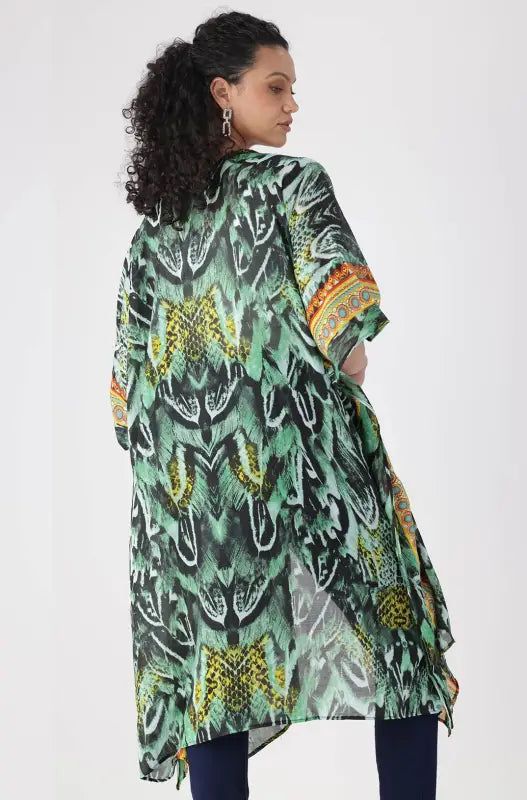Layla Printed Kimono _ 145474 _ Multi sold by Dunns product image thumbnail 3