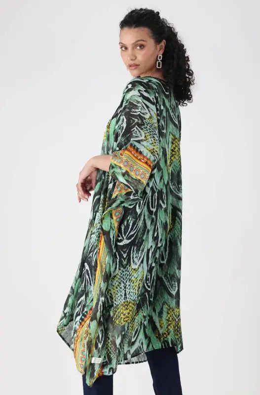 Layla Printed Kimono _ 145474 _ Multi sold by Dunns product image thumbnail 2