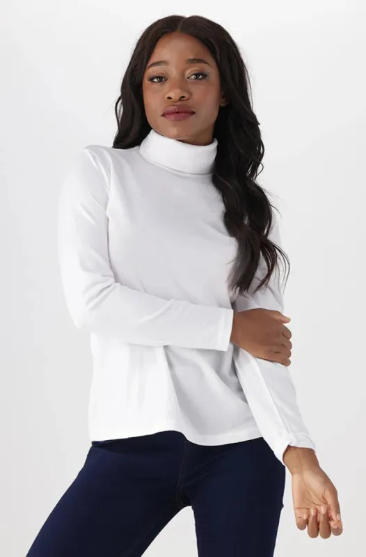 Rehanna Poloneck Top _ 138169 _ White sold by Dunns