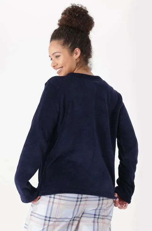 Sasha Fleece Flannel Sleep Set _ 147140 _ Navy sold by Dunns product image thumbnail 3