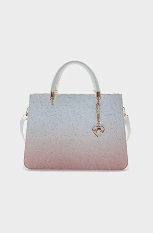 Chrystal Quilted Handbag _ 147755 _ Pink sold by Dunns