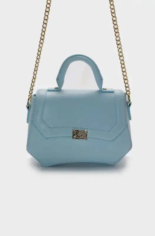 Bailey Curved Hem Mini Sling Bag _ 145480 _ Blue sold by Dunns