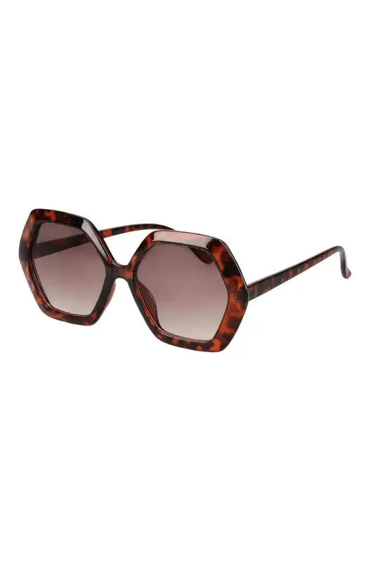 Georgina Large Plastic Frame Glasses _ 140533 _ Brown sold by Dunns product image thumbnail 2