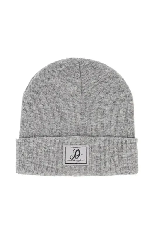 Allaire Turnup Basic Beanie _ 128435 _ Grey Mel sold by Dunns