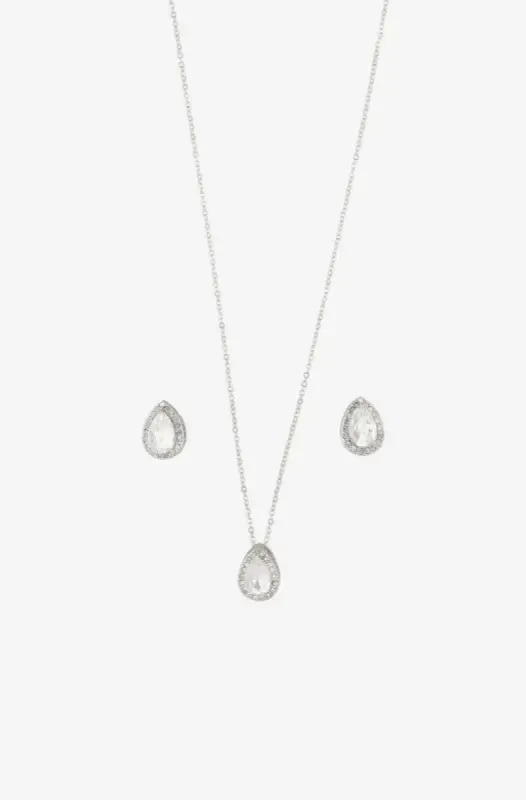 Montana Necklace And Earing Set _ 141255 _ Silver sold by Dunns