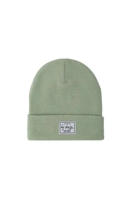 Allaire Turnup Basic Beanie _ 136975 _ Sage sold by Dunns