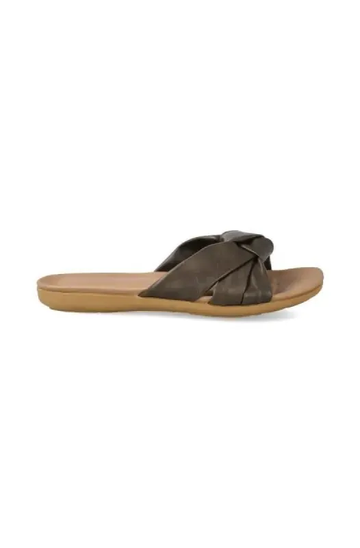 Nicolina Comfort Slide _ 142079 _ Olive sold by Dunns