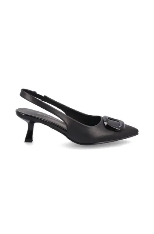 Anemone sling back shoe _ 147495 _ Black sold by Dunns