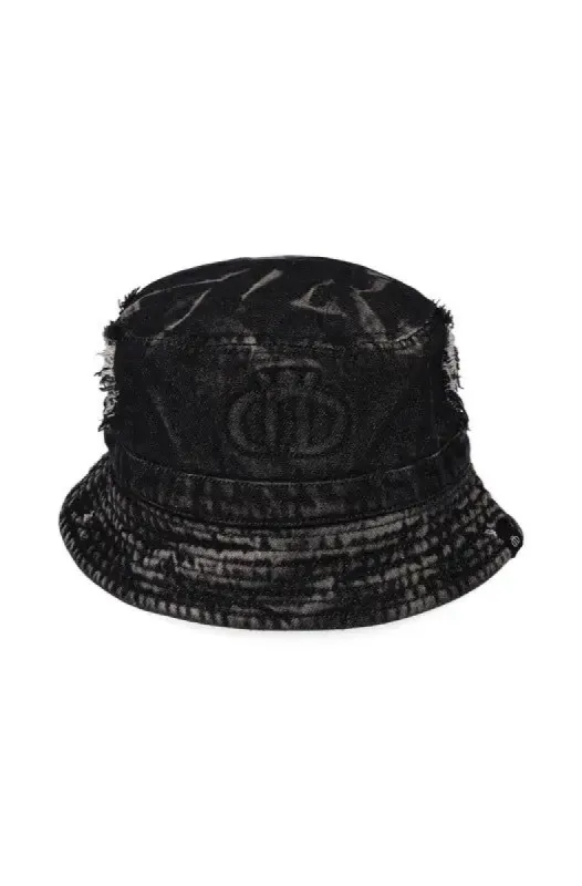 Mason Denim Bucket Hat _ 123554 _ Black sold by Dunns