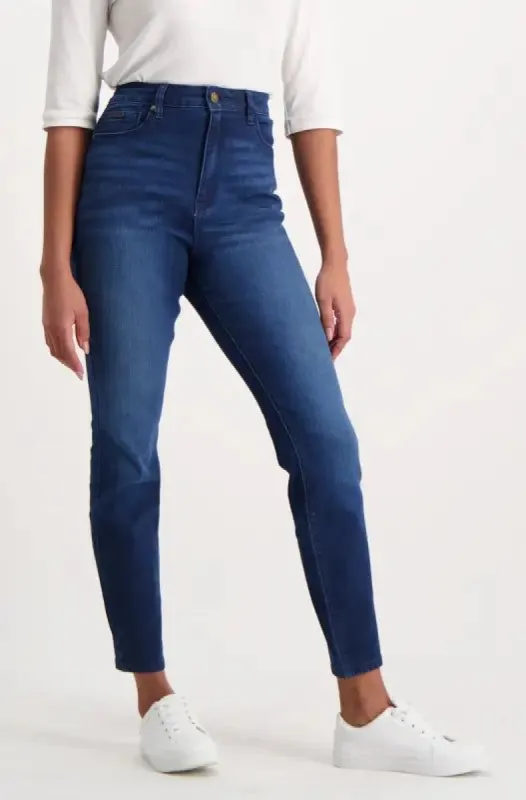 Janae High Waisted Skinny Jean _ 131656 _ Dark Wash sold by Dunns
