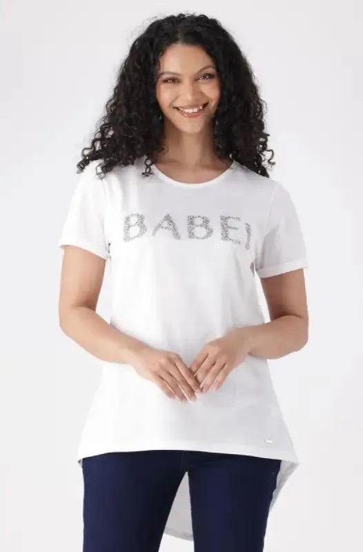 Sarah Sparkle Tee _ 144423 _ White sold by Dunns