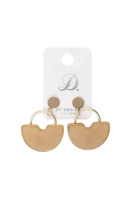 Zara Tortoise Shell Single Pack Earrings _ 148180 _ Brown sold by Dunns
