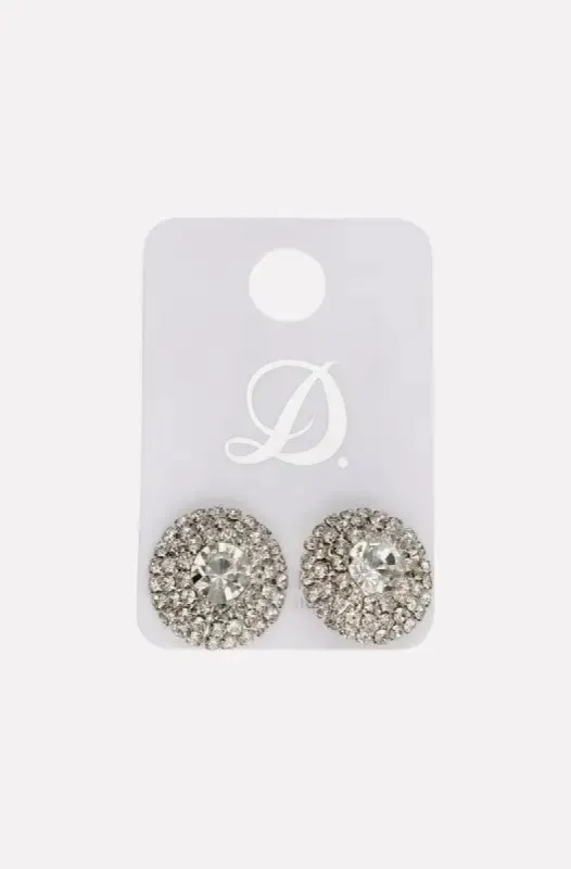 Cheryl Diamante Stud Earrings _ 143660 _ Silver sold by Dunns