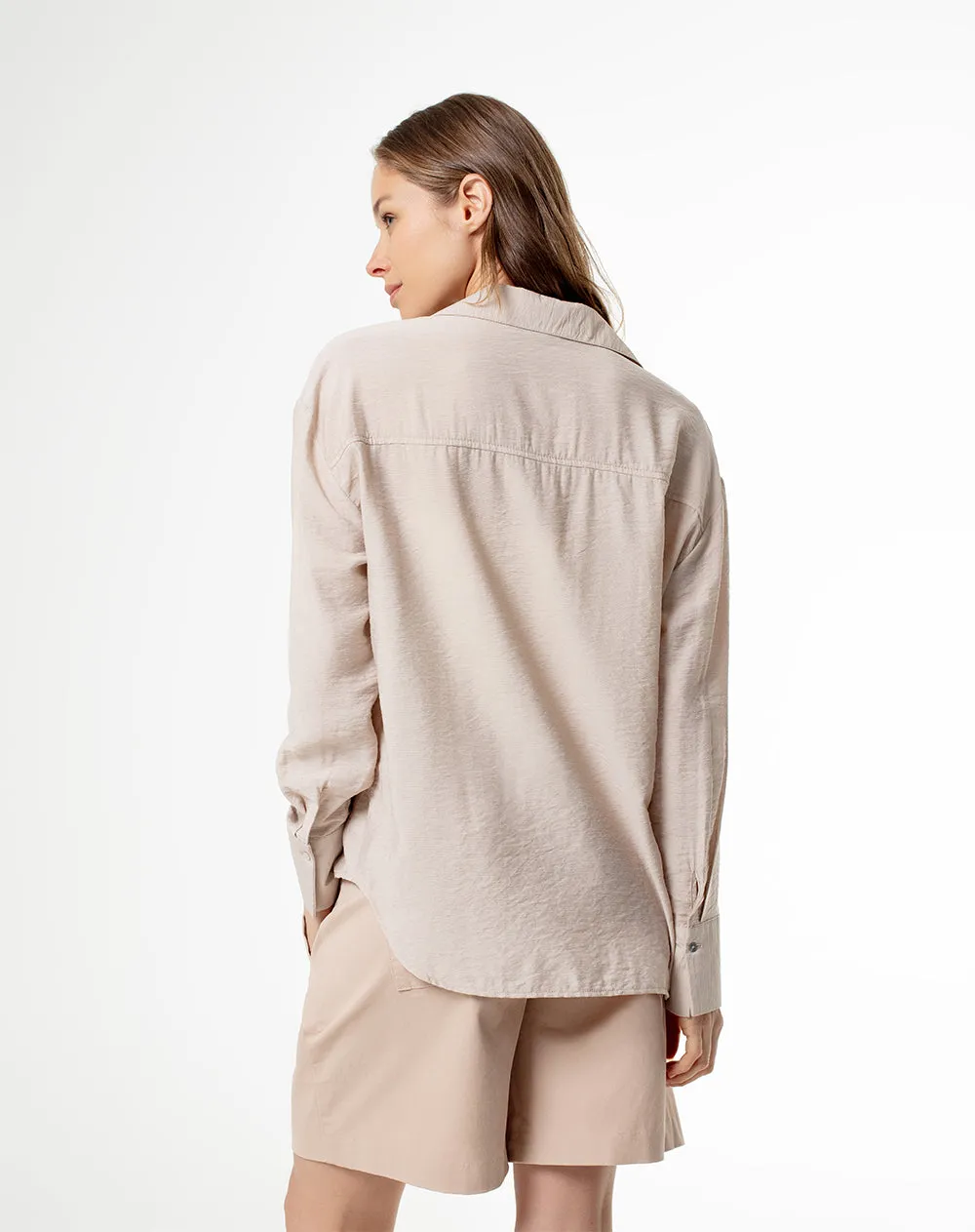 Camisa manga larga regular arena mujer sold by Gef product image thumbnail 2