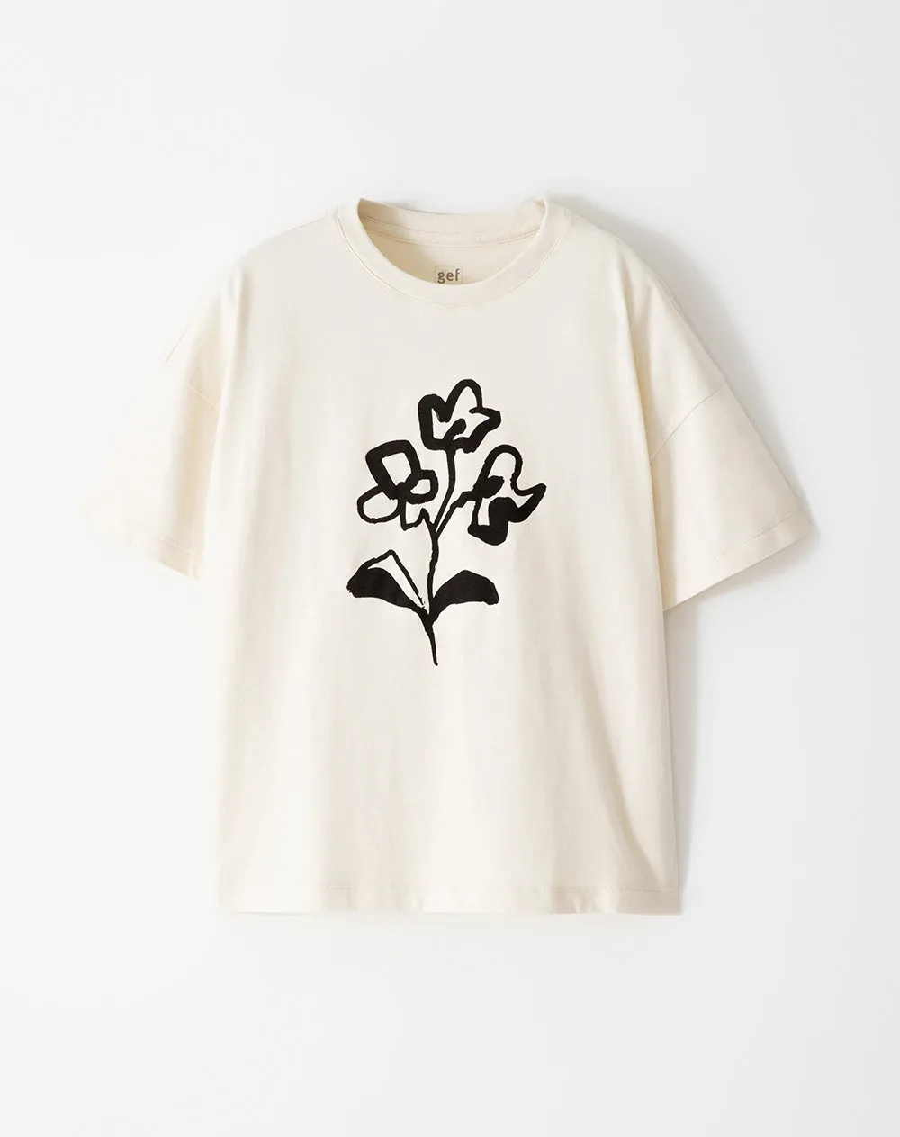 Camiseta oversize algodón blanca estampada niña sold by Gef product image thumbnail 5