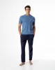 Pijama relaxed fit manga corta azul sold by Gef