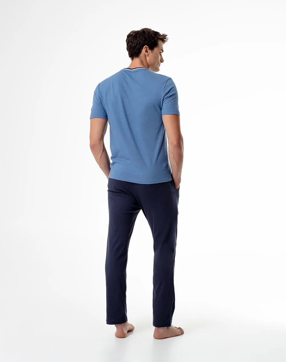 Camiseta + pantalón de pijama hombre algodón surtido sold by Gef product image thumbnail 2