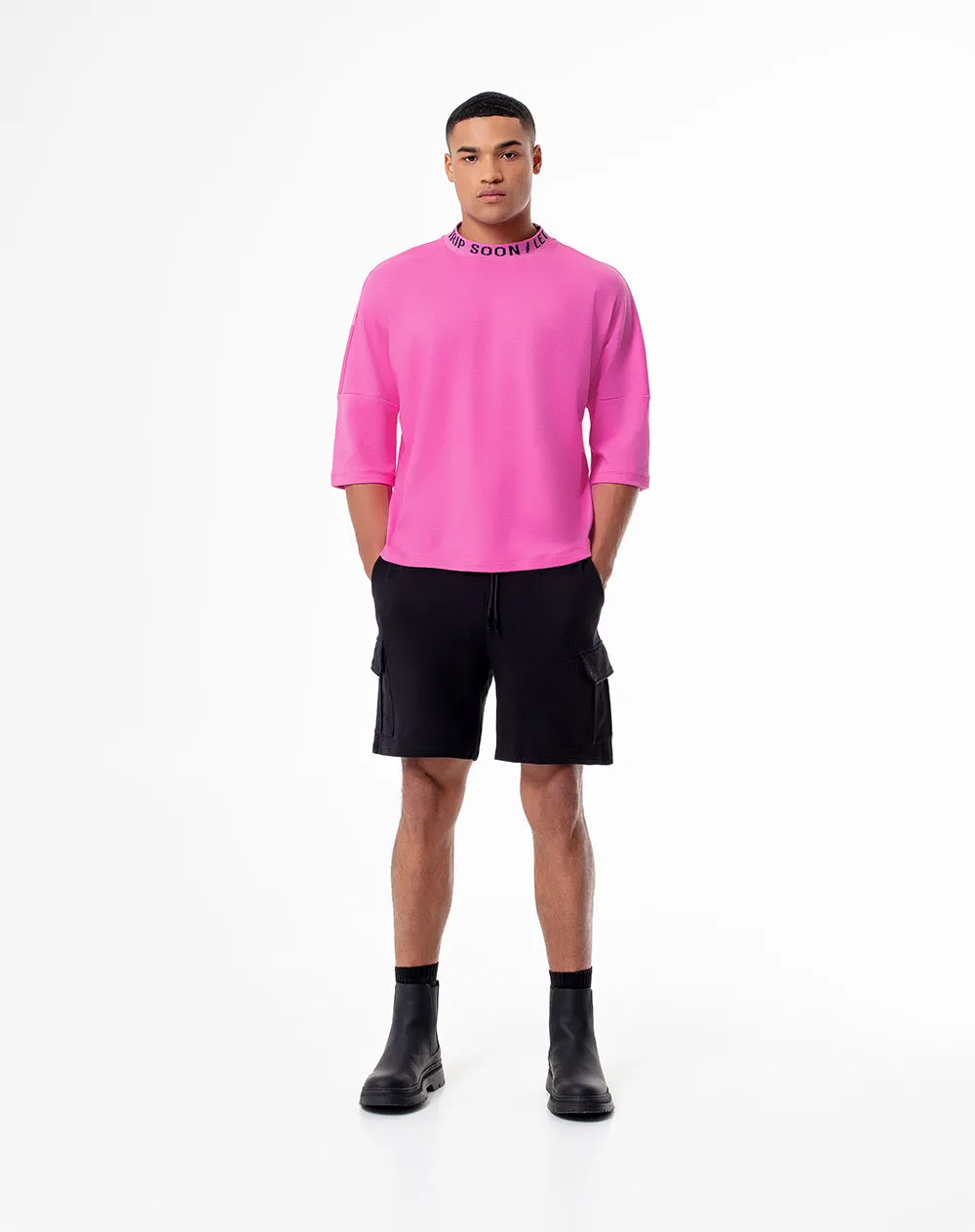 Camiseta regular fit manga corta rosada sold by Gef product image thumbnail 4