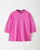 Camiseta regular fit manga corta rosada sold by Gef