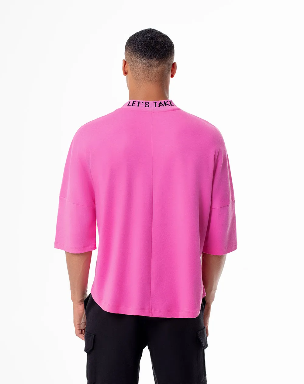 Camiseta regular fit manga corta rosada sold by Gef product image thumbnail 2