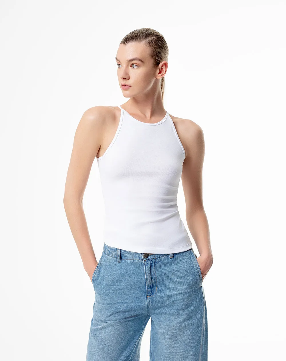 Camiseta esqueleto slim algodón blanca mujer sold by Gef