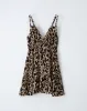 Vestido corto habano estampado sold by Gef