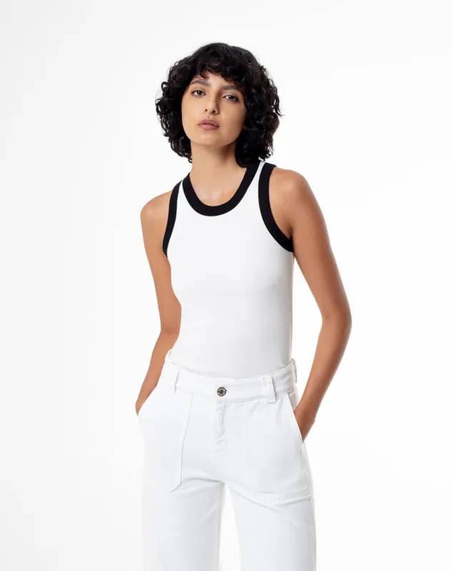 Camiseta Paulie slim fit blanca sold by Gef