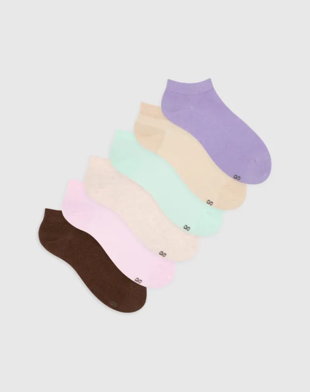 Medias para mujer tobilleras cortas pack x6unds surtidas sold by Gef