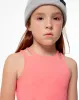 Crop top slim algodón coral niña sold by Gef