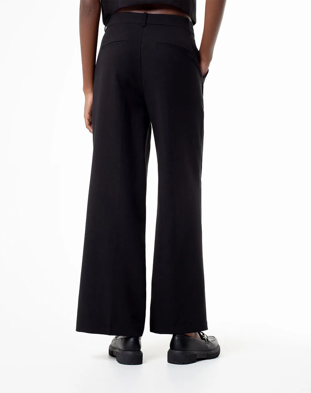Pantalón wide leg tiro alto negro mujer sold by Gef product image thumbnail 2