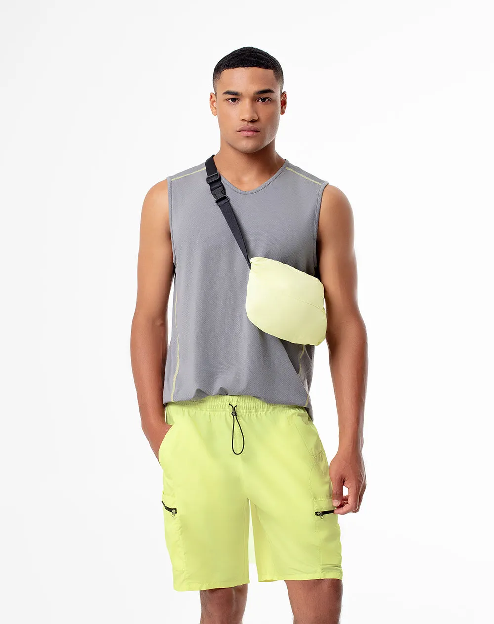 Short pantaloneta verde sold by Gef