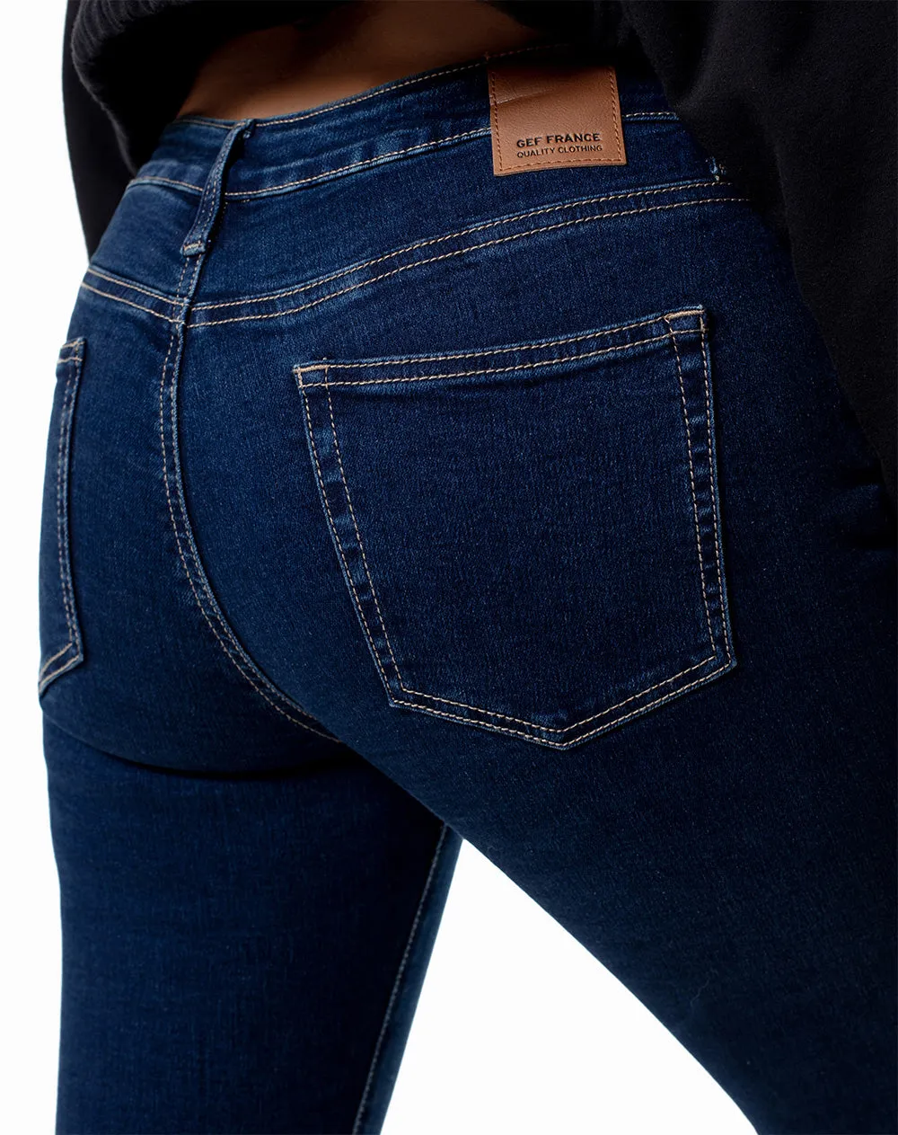 Jean súper skinny tiro medio índigo medio mujer sold by Gef product image thumbnail 4