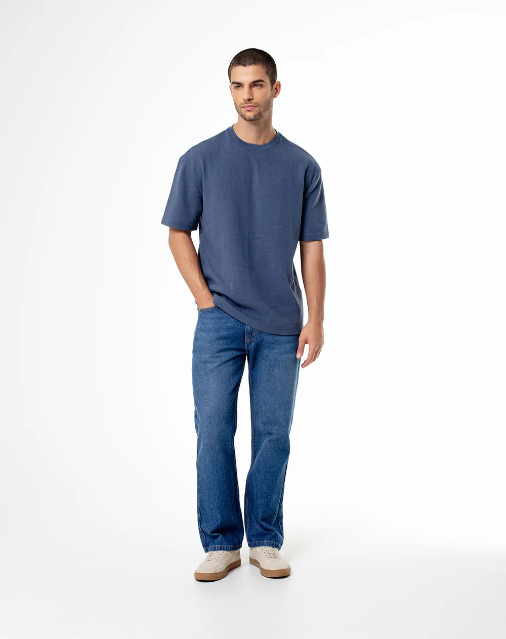 Camiseta oversized azul hombre sold by Gef product image thumbnail 4