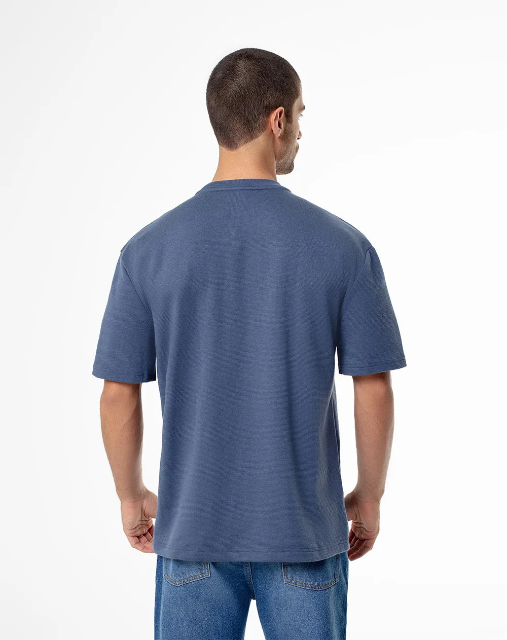 Camiseta oversized azul hombre sold by Gef product image thumbnail 2