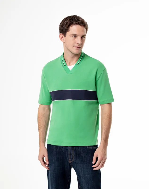 Polo oversize algodón verde hombre sold by Gef