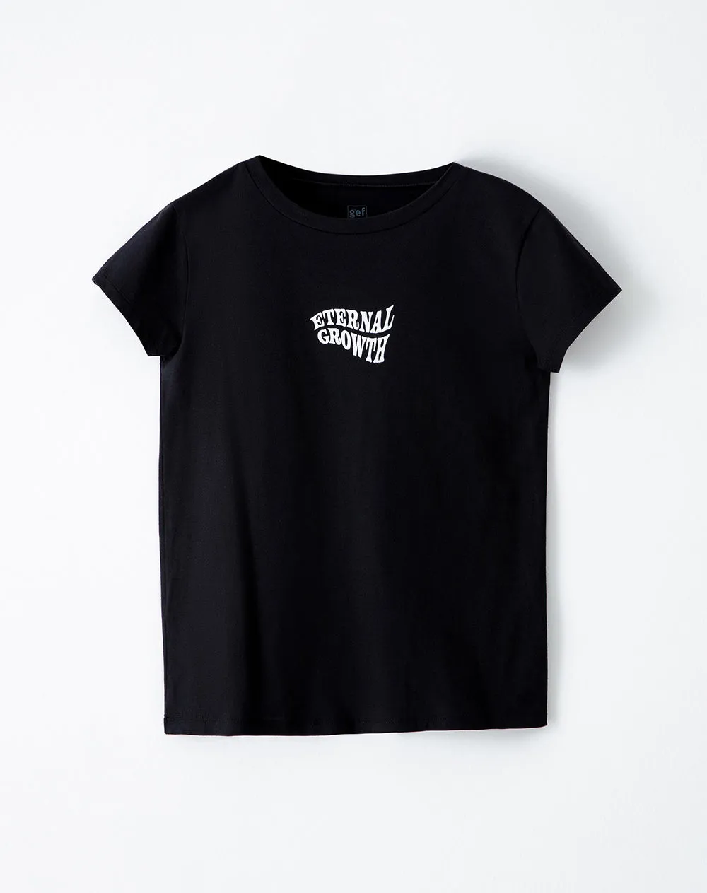 Camiseta regular fit manga 3/4 negra sold by Gef product image thumbnail 5