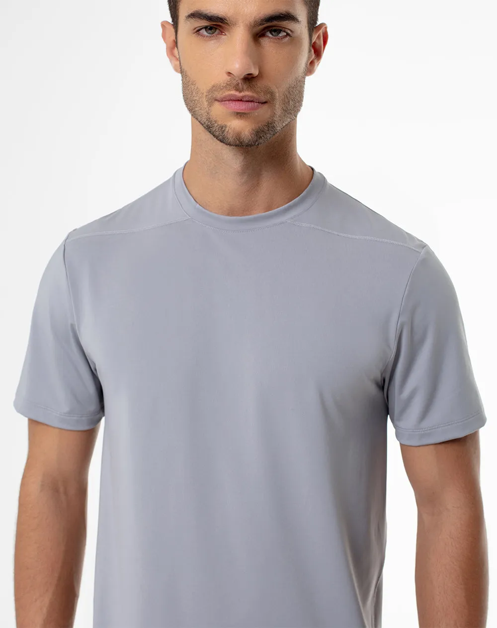 Camiseta deportiva hombre secado rápido gris sold by Gef