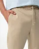 Pantalón regular fit tiro medio en drill habano sold by Gef
