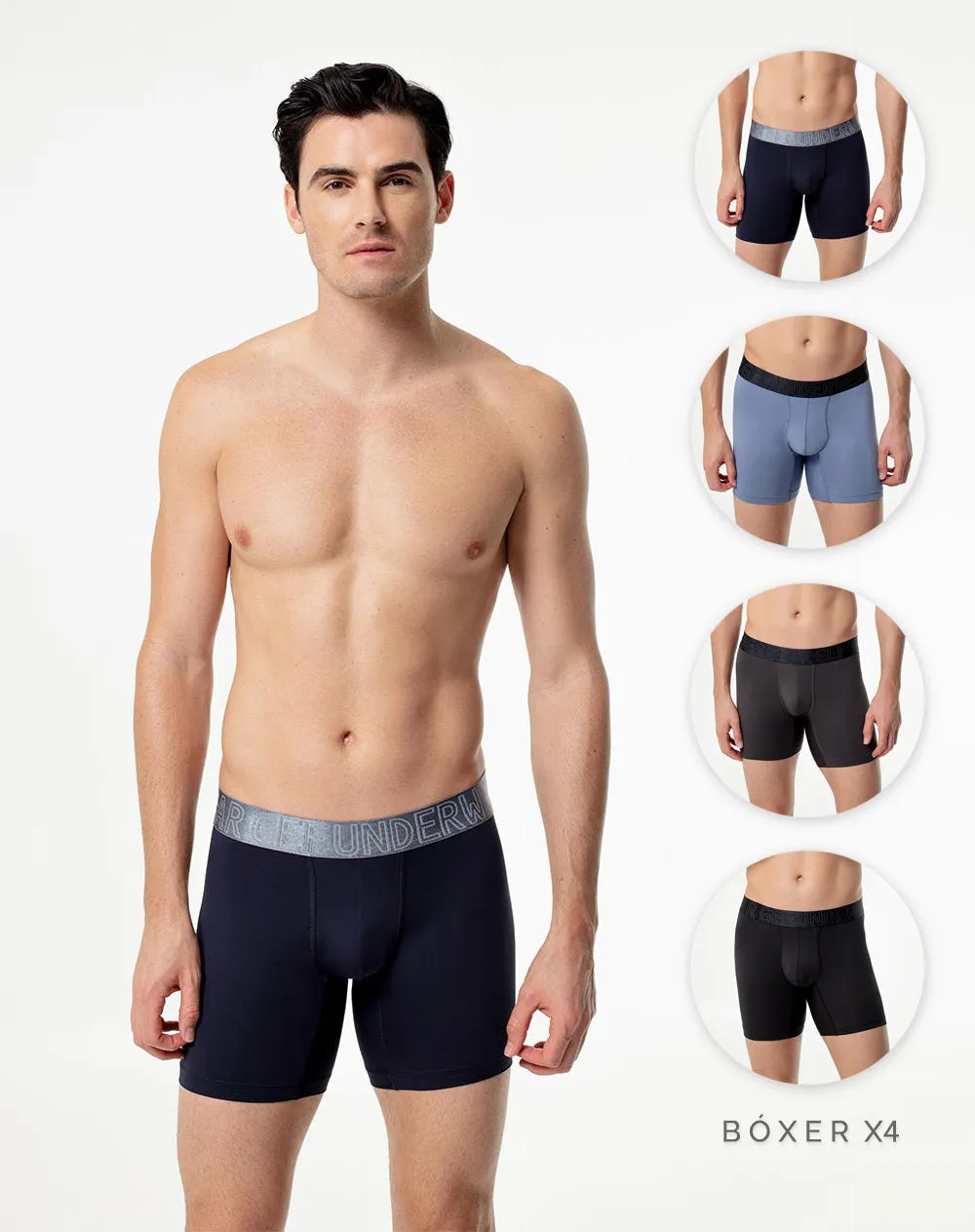 Bóxer medio control humedad x4unds surtido sold by Gef