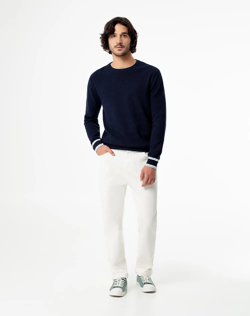 Buzo regular algodón azul hombre sold by Gef product image thumbnail 4