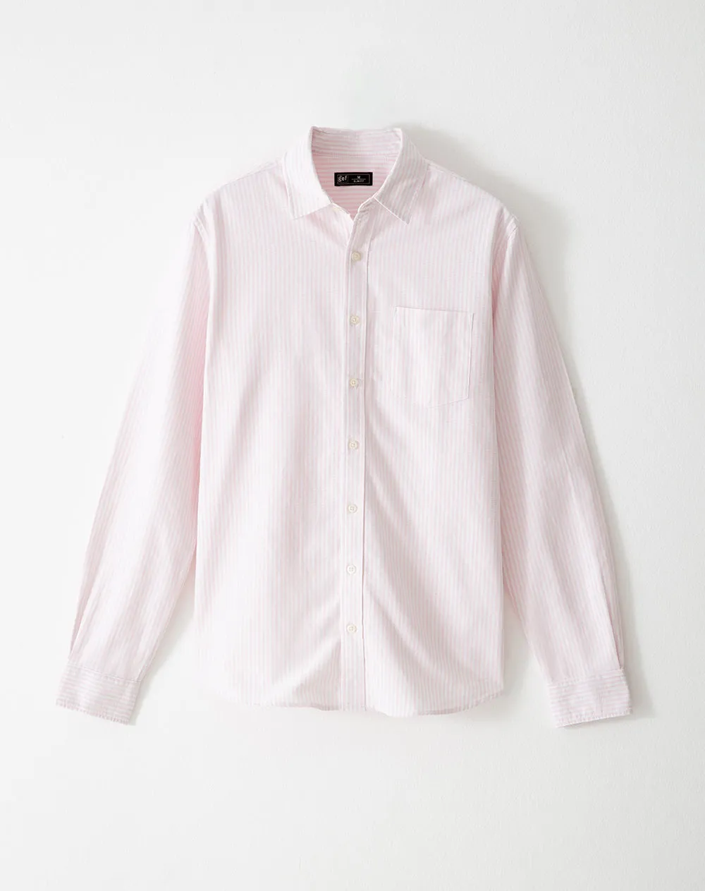 Camisa slim fit manga larga rosada con rayas sold by Gef product image thumbnail 5