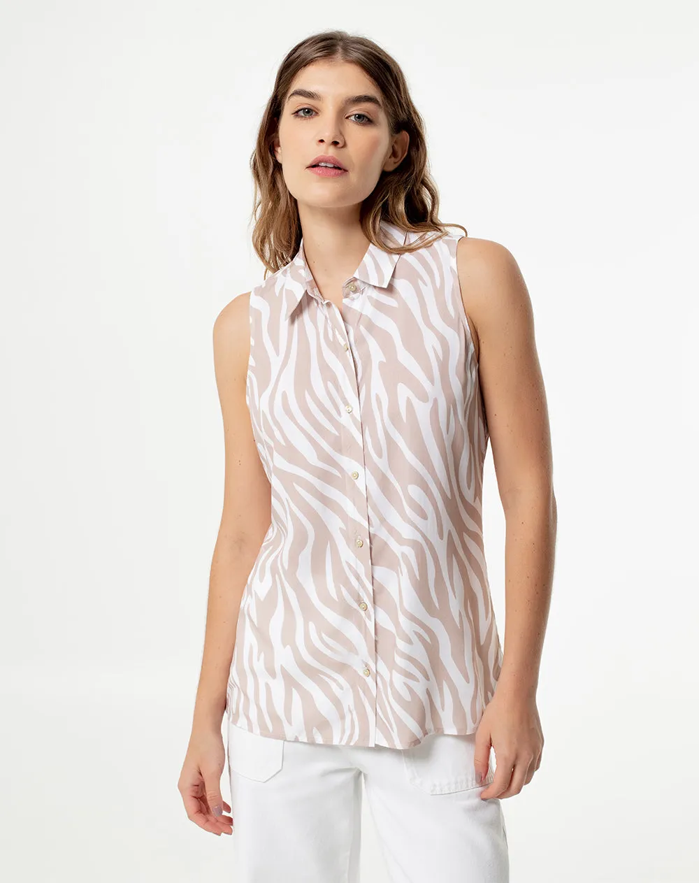 Camisa regular fit estampada sold by Gef