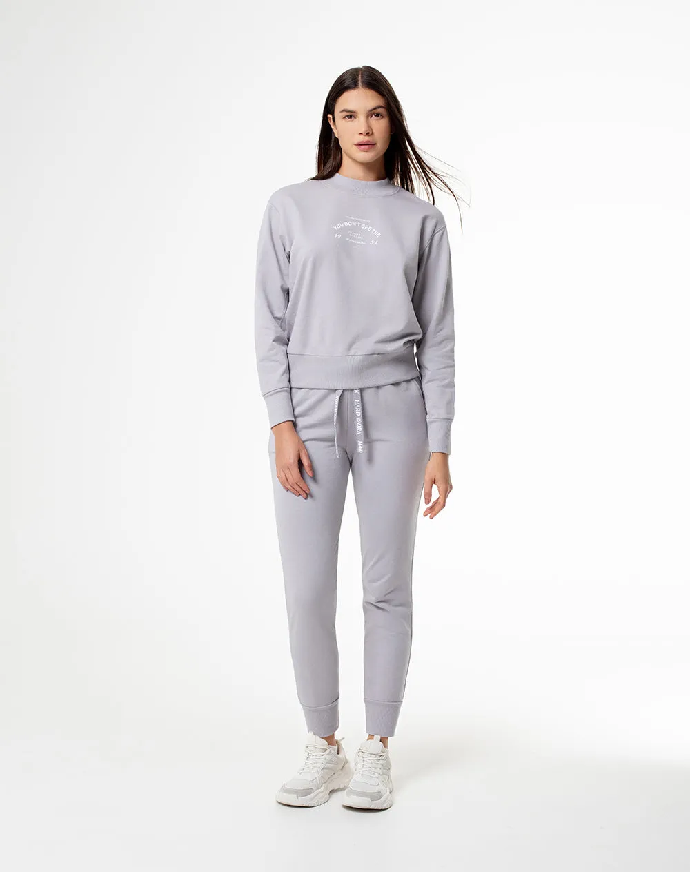 Buzo relax algodón gris mujer sold by Gef product image thumbnail 4