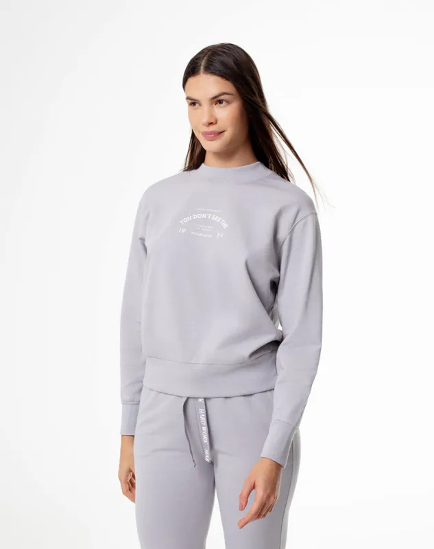 Buzo algodón sostenible holgado gris para mujer sold by Gef