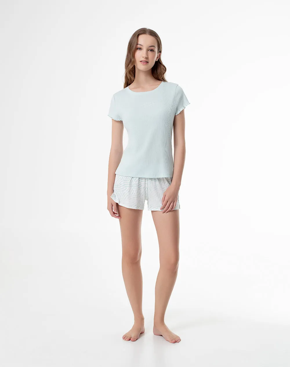 Camiseta regular fit manga corta azul sold by Gef product image thumbnail 4