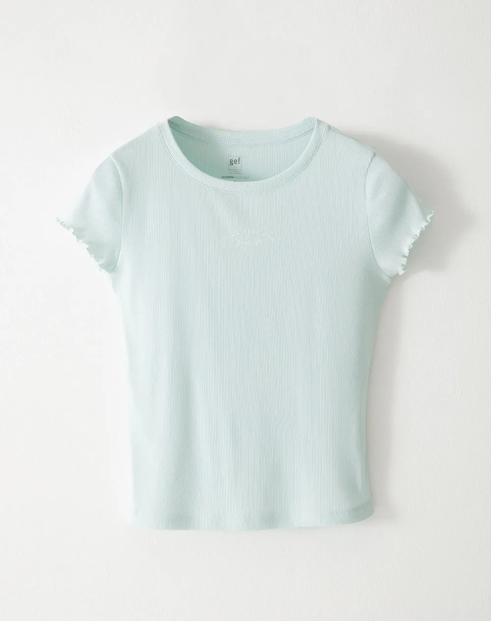 Camiseta regular fit manga corta azul sold by Gef product image thumbnail 5