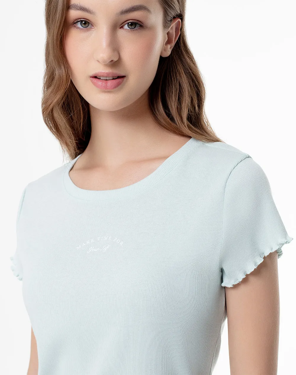 Camiseta regular fit manga corta azul sold by Gef product image thumbnail 3