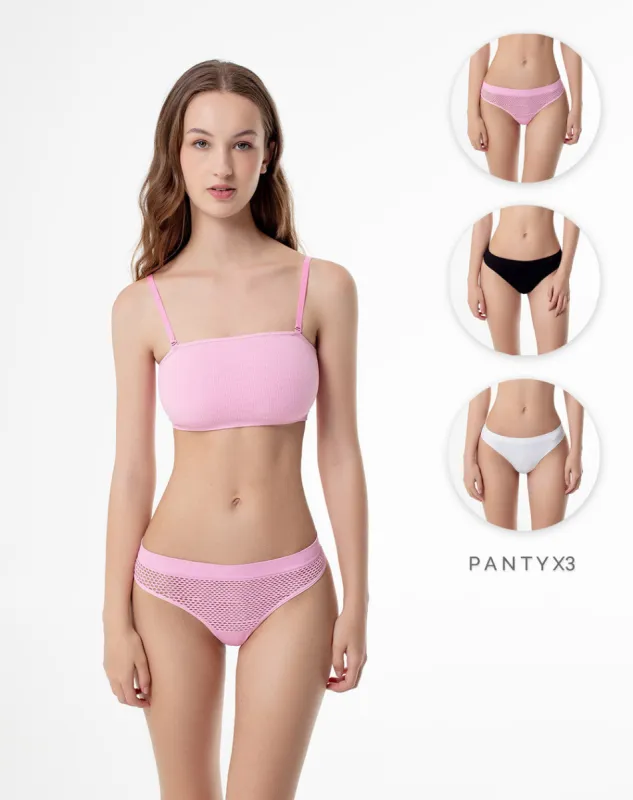 Panty tipo tanga x3unds surtido sold by Gef