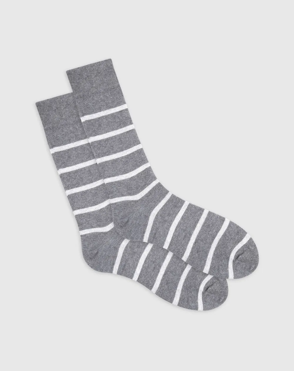Medias hombre largas algodón grises rayas sold by Gef